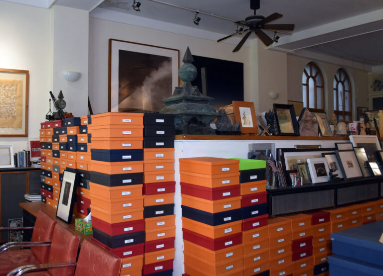 Nello studio di Peter J. Cohen, New York. Photo Manuela De Leonardis.